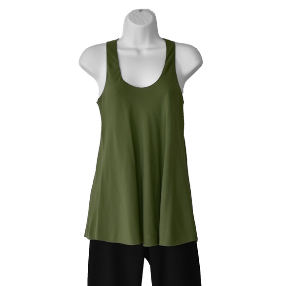 B0 NWT THEORY Tarsha Moss Color Celestial Silk Fabric Top Size P $200 - Picture 1 of 4